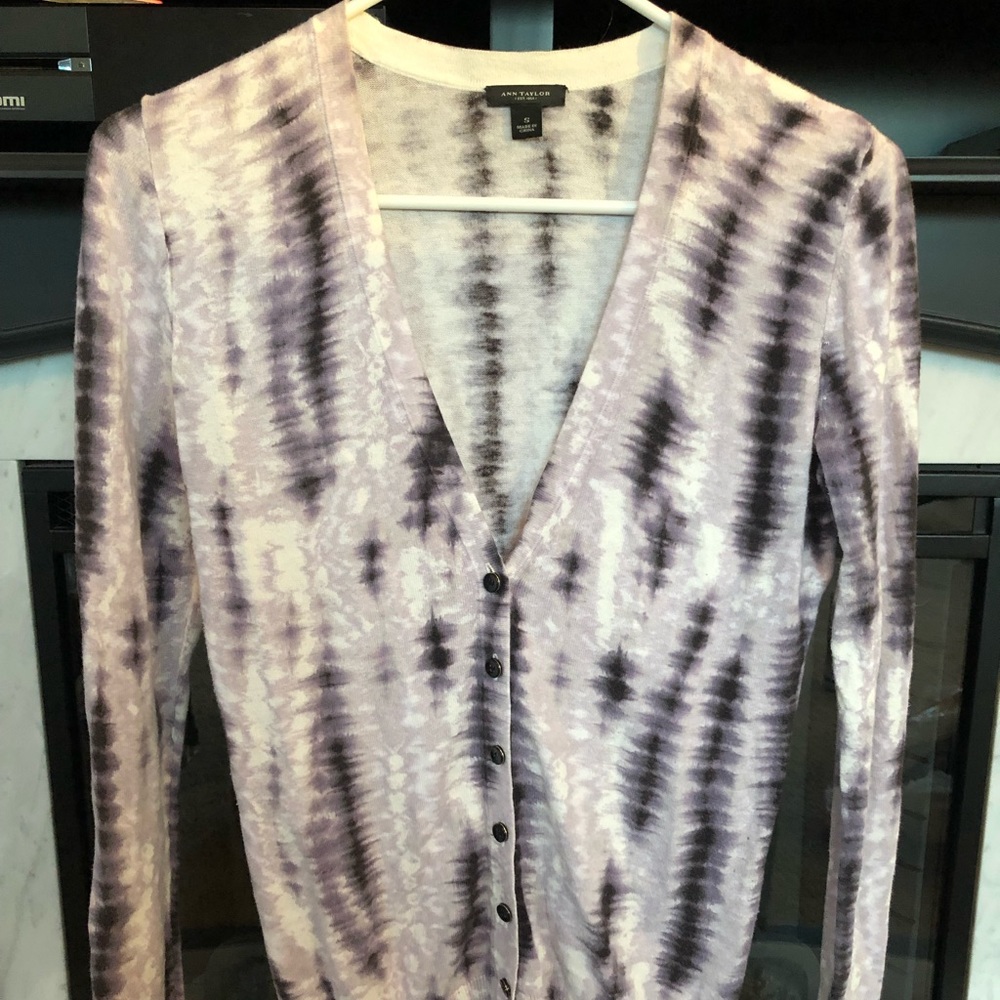 Ann Taylor tye dye cardigan